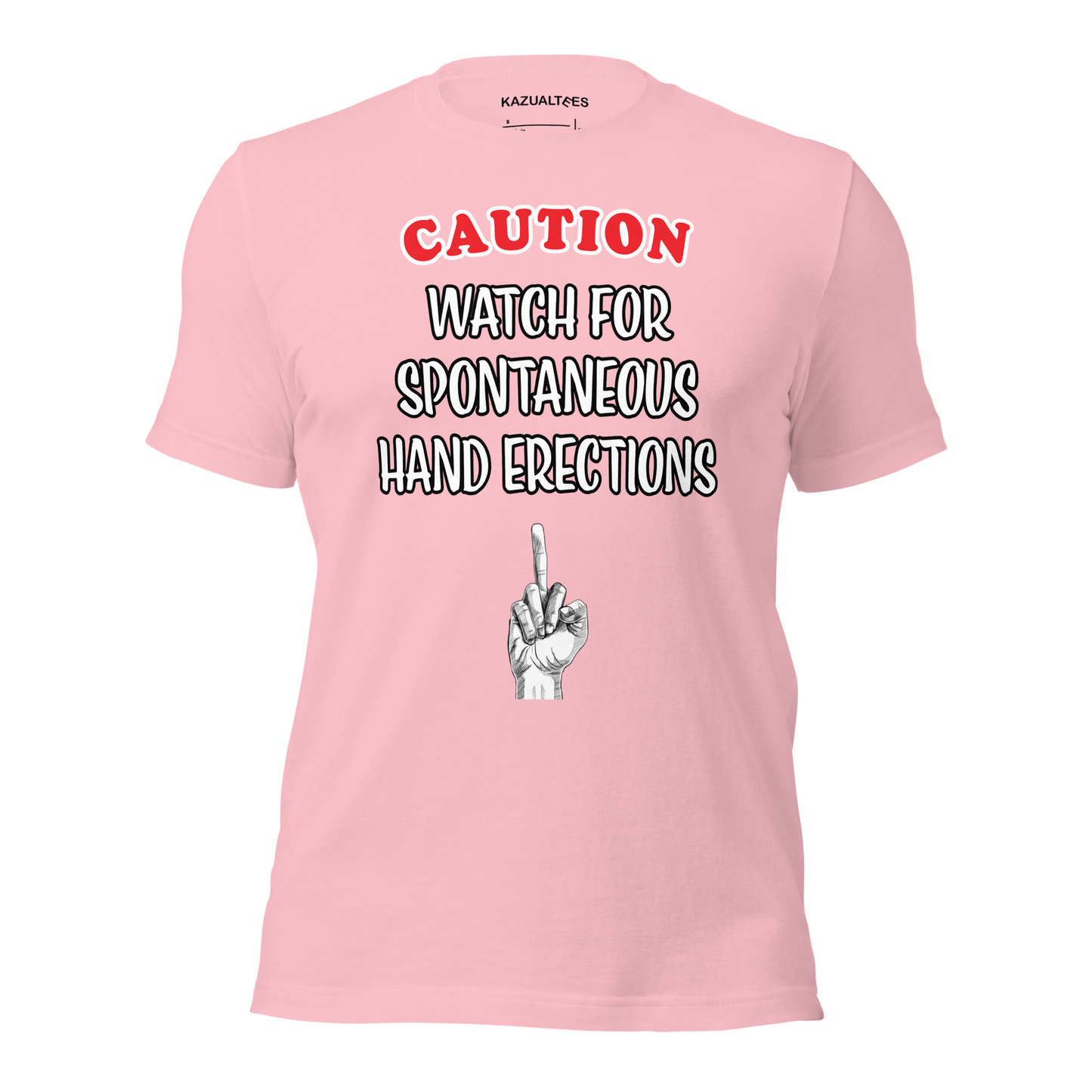 Spontaneous Hand Erection Alert Premium T-Shirt By KazualTees