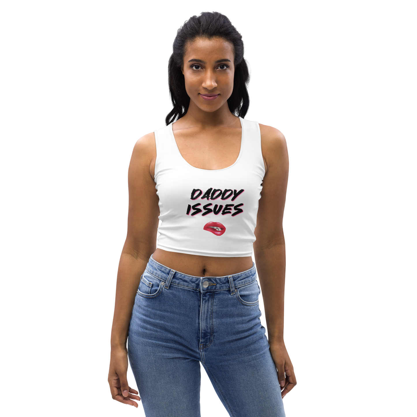 KazualTees Daddy Issues Crop Top Shirt