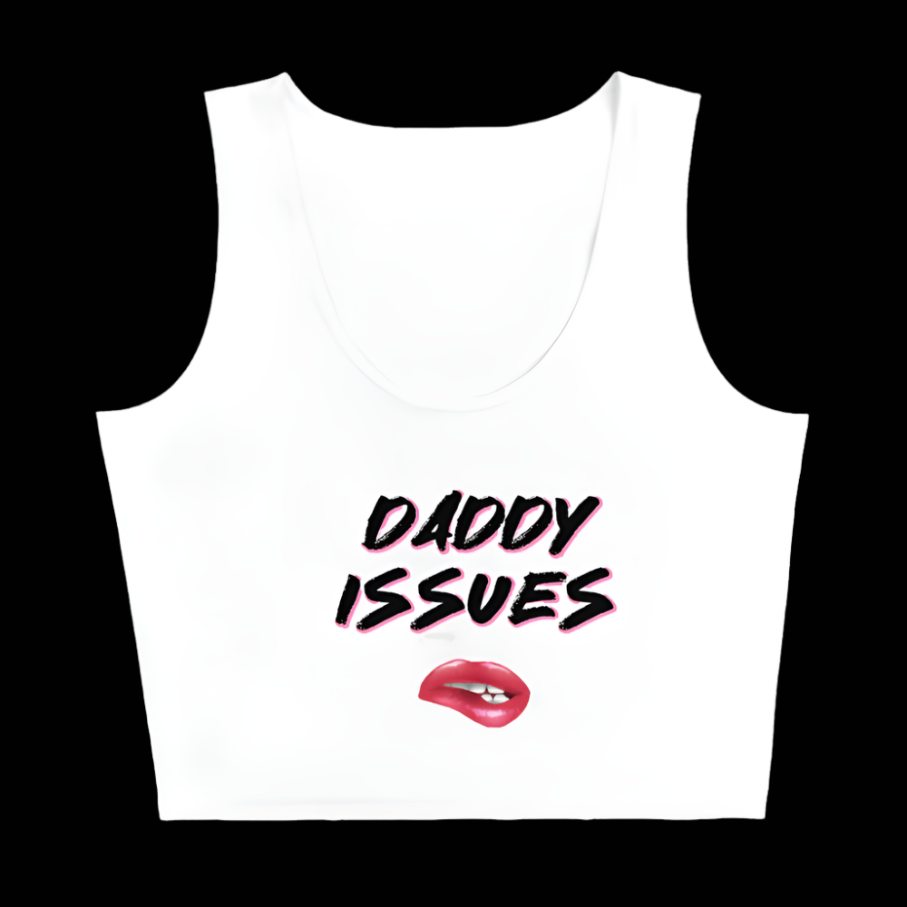 KazualTees Daddy Issues Crop Top Shirt