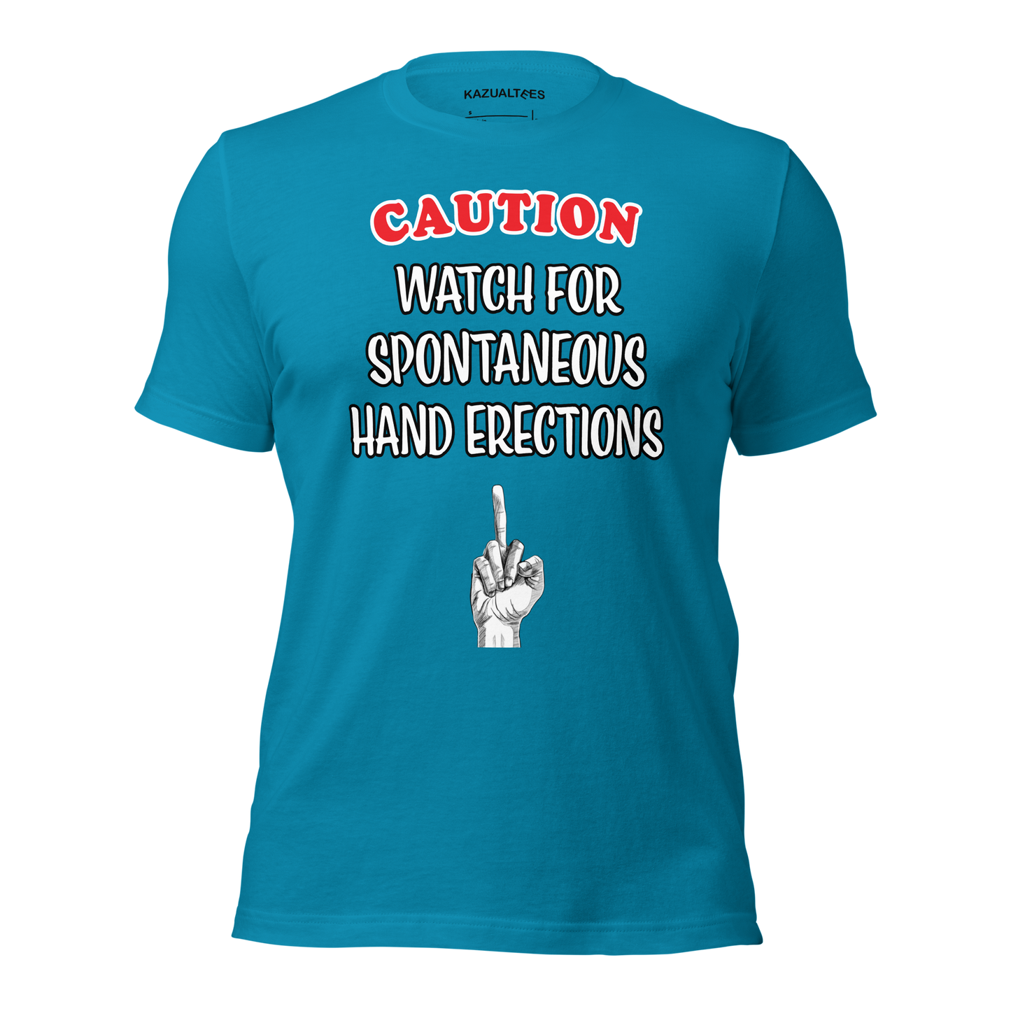 Spontaneous Hand Erection Alert Premium T-Shirt By KazualTees