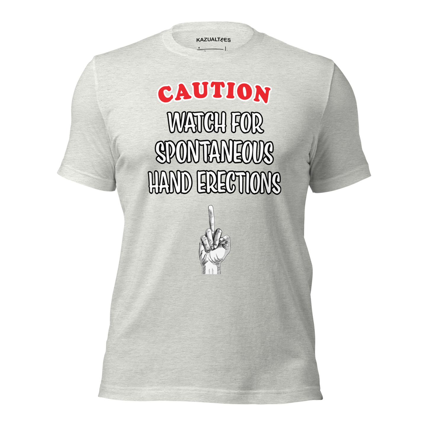 Spontaneous Hand Erection Alert Premium T-Shirt By KazualTees