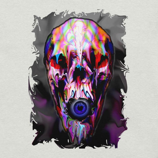 Psychedelic Skull Eye Premium T-Shirt By KazualTees