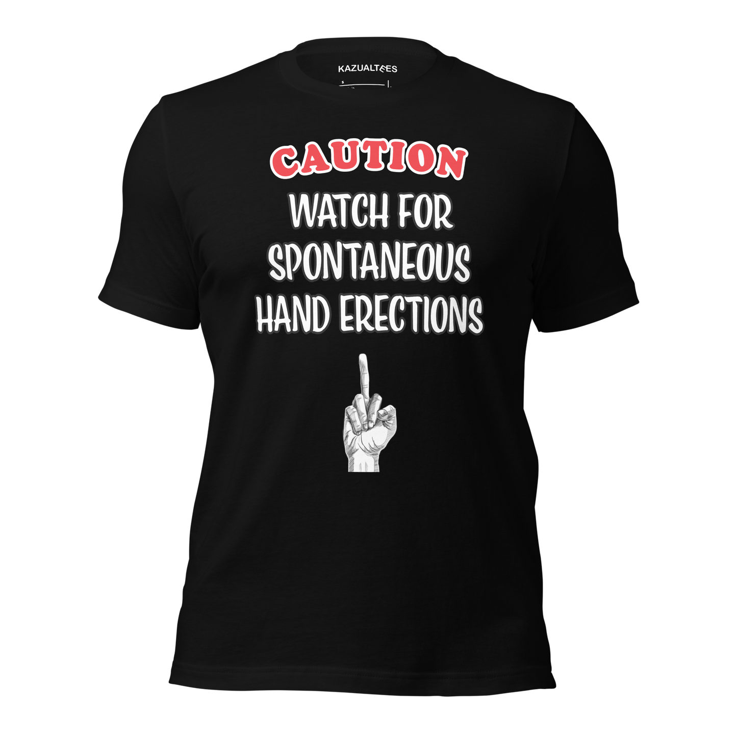 Spontaneous Hand Erection Alert Premium T-Shirt By KazualTees