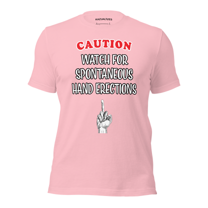 Spontaneous Hand Erection Alert Premium T-Shirt By KazualTees