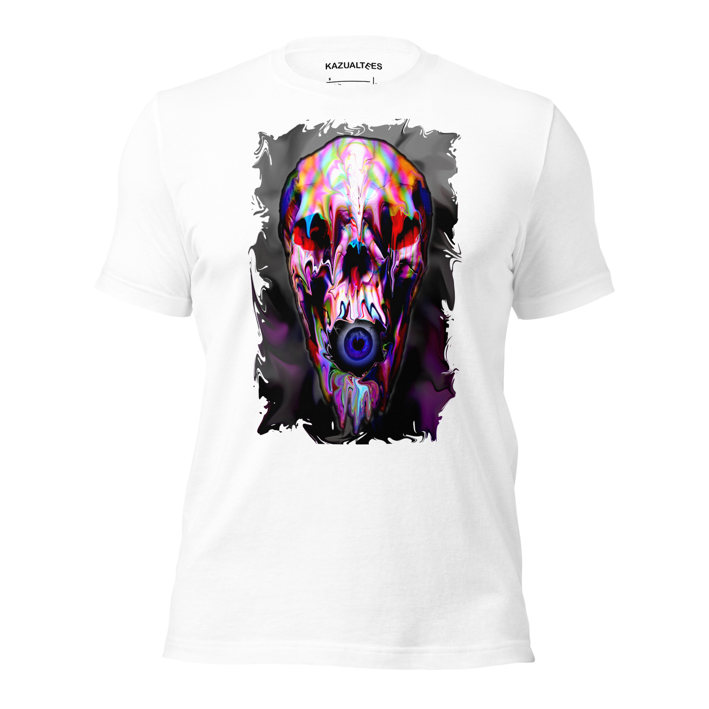 Psychedelic Skull Eye Premium T-Shirt By KazualTees